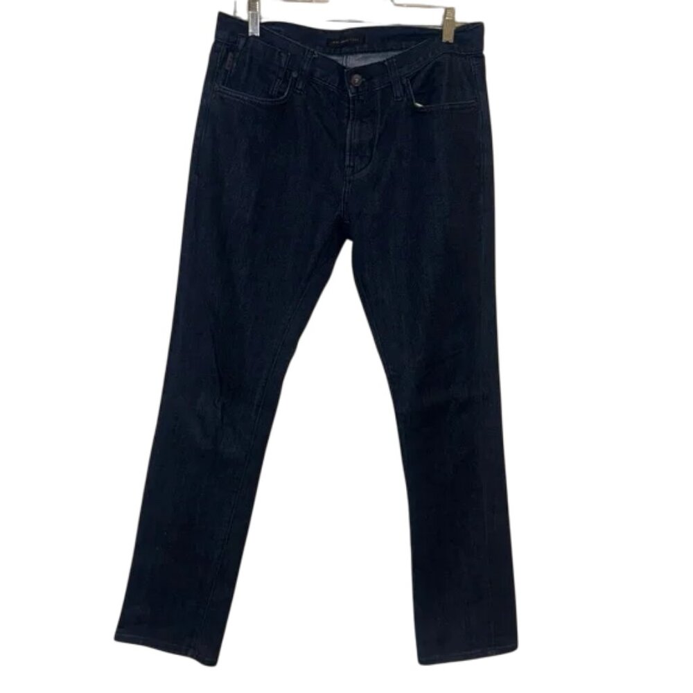 John Varvatos straight bold straight leg jeans indigo women's size 31